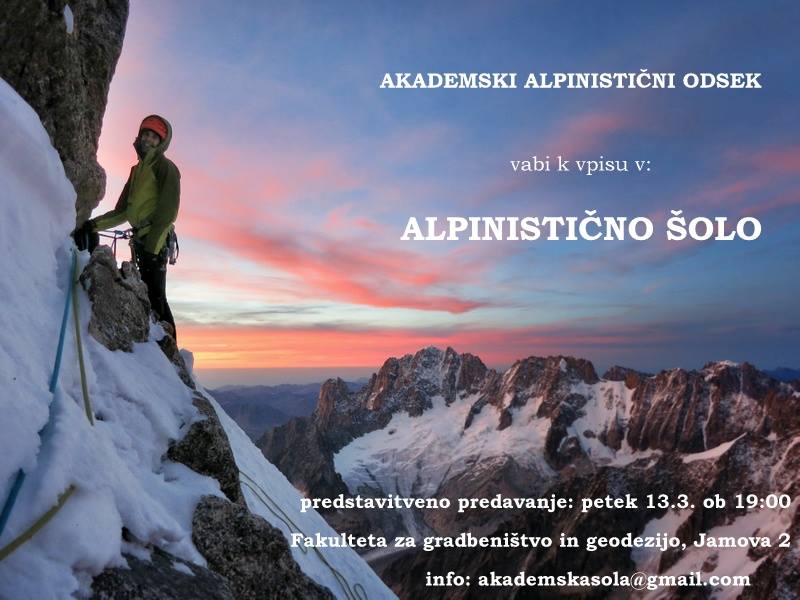 Alpinistična šola 2015/2016
